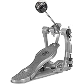 Gibraltar Bass Drum Pedal (GTC6DD),Silver | Single Bass Drum Pedal, Fast Response Kick Pedal w/ Silent Spring Rocker and Compact Drum Hardware for Drum Set &amp; Drum Kit