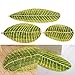 Non-slip Green Leaf Floor Mat Soft Warm Carpet Shaggy Area Rug Kitchen Bathroom Doormat Coffee Table Side Mat Fresh Design Floor Ornament Pet Sleeping Cushion 40×60cm