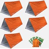 5Pack Emergency Tent 2 Person Survival Tents and Shelters Portable Life Tube Tent for Outdoor Camping,Hiking