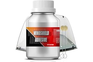 LIIZOUSUDA Single Step Primer for Windshield Replacement - Automotive Primer with Daubers - Adhesion Promoter Automotive - Windshield Urethane Adhesive, UV Resistant, High Performance Adhesion - Black - 50 mL / 1.7 fl oz