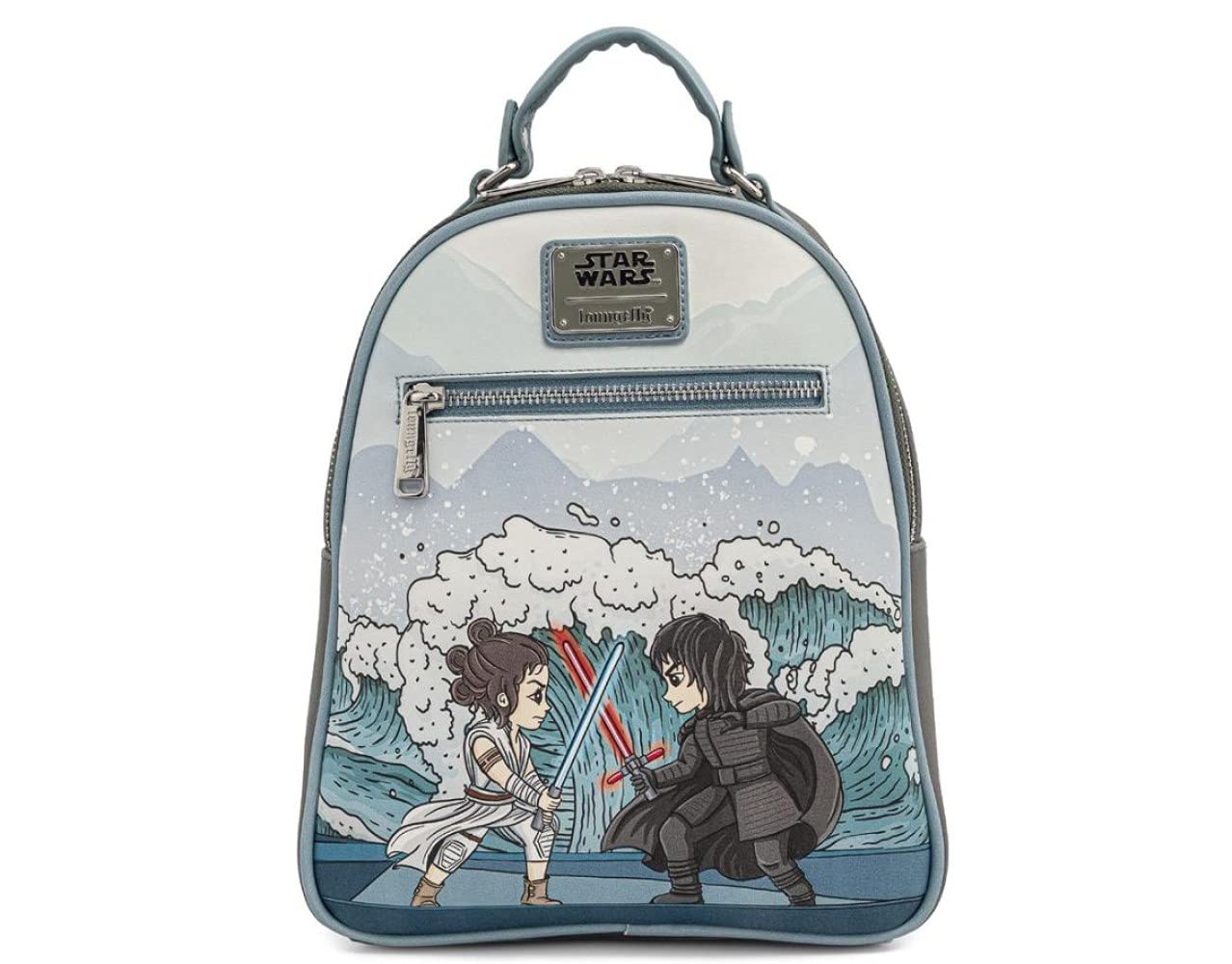 Loungefly Star Wars Kylo Ren and Rey Mixed Emotions Womens Double Strap Shoulder Bag Purse