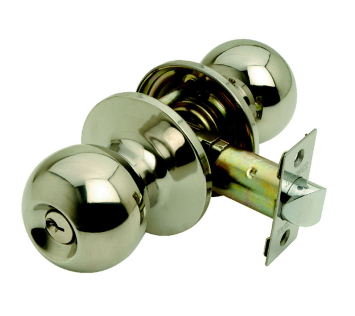 bala key lockable door knob set satin stainless steel - from e-hardware