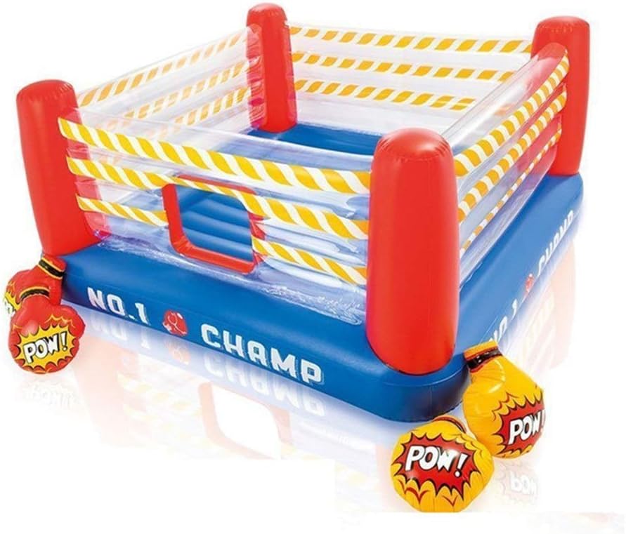 Quisilife Trampoline for Adults and Kids Children's Boxing Ring Jumping Le Trampoline Inflatable Playground Marine Ball Pool
