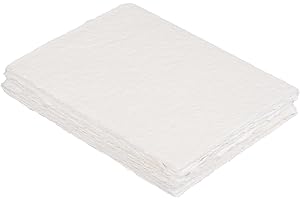 400 GSM / 25 Sheets - Rough/Textured Watercolor Drawing/Sketching Paper - 8"X6"(A5) - Handmade/Deckle Edge Paper Made From Vi