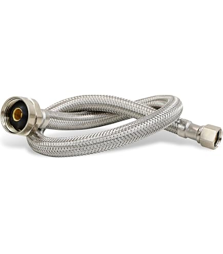 Tubo Idraulico In Acciaio Inox Intrecciato, 72 Pollici, 1/4 JIC Femmina X 1/4 MNPT