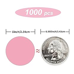 Starboling 1000Pcs 1inch Light Pink Round Color