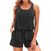 Tempt Me Romper One Piece Swimsuits with Short - Women Boyleg with Pockets Modest Bathing Suit 2025 Swimwear