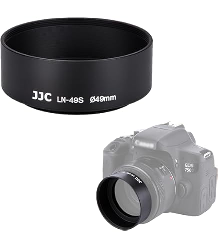 HB-47 Lens Hood Compatibel met Nikon AF-S Nikkor 50mm f/1.4G, AF-S Nikkor 50mm f/1.8G Lens, vervangen Nikon HB-47