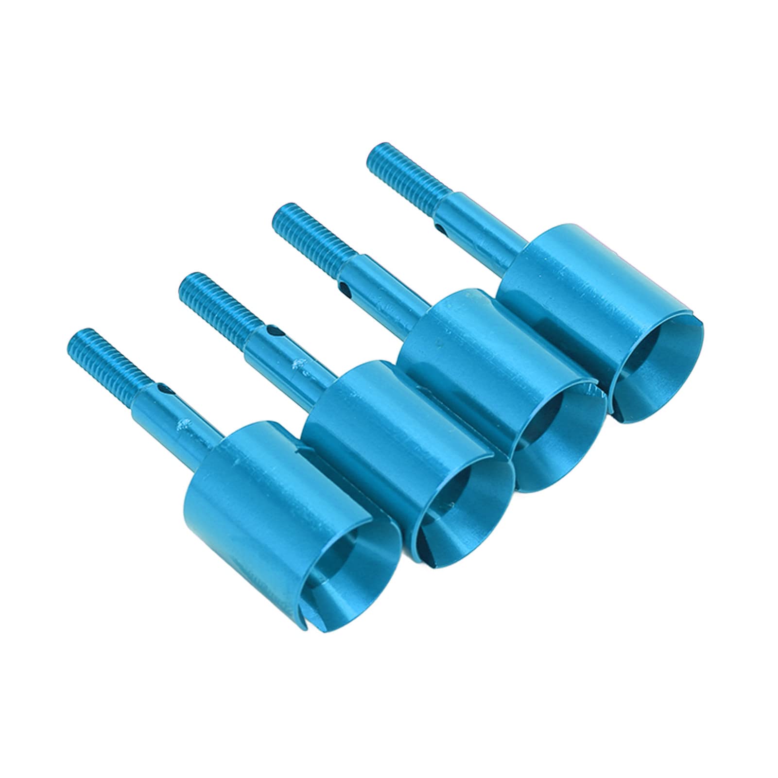 RC Car Diff Cup Joint Replacement, 4Pcs Aluminium RC Diff Cup Differential Joint Cup Compatible with TT02 1/10 RC Vehicle(Blue)