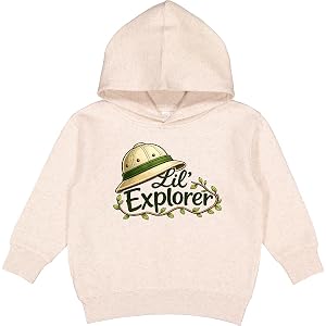inktastic Lil Explorer Adventure Kids Nature Camping Toddler Hoodie