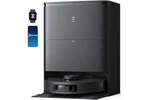 ECOVACS DEEBOT T30S PRO Robot Vacuum and Mop, 11000Pa, TruEdge Adaptive Edge Mopping, ZeroTangle Technology, AI Instant Re-mop, Self-Emptying & Refilling, AI Obstacle Avoidance