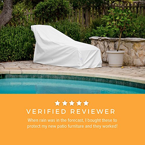 Patio Furniture Covers KoverRoos WeatherMax White Chaise Cover 80 x