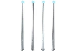 Sumind 4 Pieces Light up Wand Fairy Princess Magic Wands with Sound, Illuminating Witch Wizard Wand, Costume Accessory for Christmas Birthday Party Gift Favors(Silver)