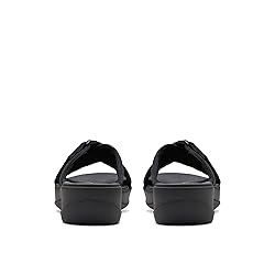 Clarks Women's Arla Wave Slide Sandal, Black