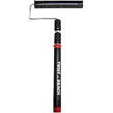 Shur-Line 6630C Premium Twist 'N Reach Premium Extension Pole w/ 9-Inch Roller Frame, Extends up to 3 Feet, Cushioned Comfort Handle , Black