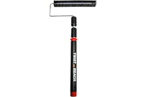 Shur-Line 6630C Premium Twist 'N Reach Premium Extension Pole w/ 9-Inch Roller Frame, Extends up to 3 Feet, Cushioned Comfort Handle , Black