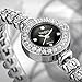Women Bracelet Wrist Quartz Watch - Waterproof Dress Watches - Diamond Rhinestone Gold Watches - Women Ladies Wristwatch