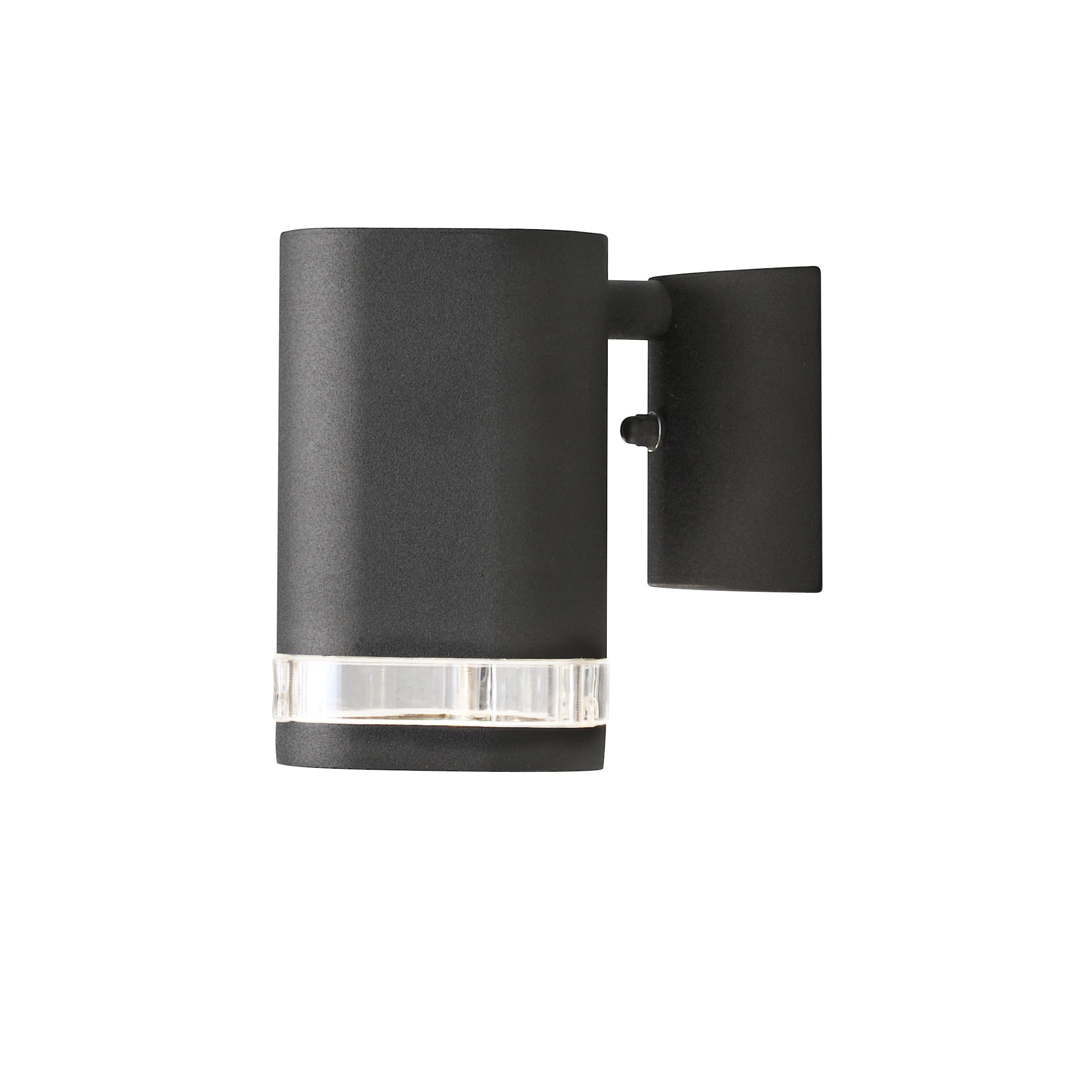 Konstsmide Outdoor Lights / Modena Single Up Down Outdoor Wall Light / 1 x 35 W GU10 Max Wall Lamp / Clear Acrylic Lens / Aluminium / IP44 / Matt Black Outside Light, 7511-750