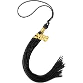 JULMELON 1Pcs 2026 Graduation Tassel for Cap, Class of 2026 Grad Ceremony | Black Tassels, Students and Faculty, Academic Tassels for Graduation Cap, Gift for Class of 2026 Grads
