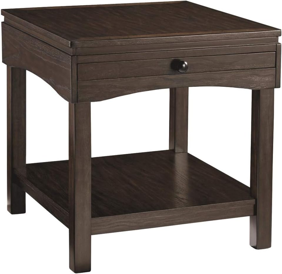 Signature Design by Ashley Haddigan Rectangular End Table Brown