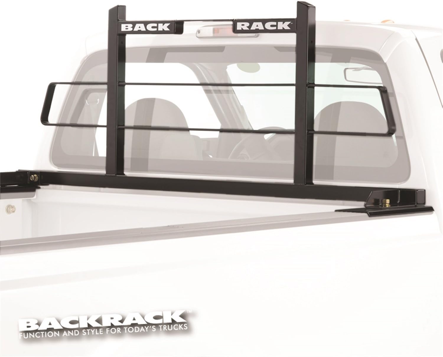 BACKRACK RealTruck Original Rack Frame Only | Black, No Drill | 15009 | Fits 1987-2004 Dodge Dakota; 1993-2011 Ford Ranger; 1998-2004 Nissan Frontier; 1997-2004 Toyota Tacoma; 1994-2007 Mazda B3000
