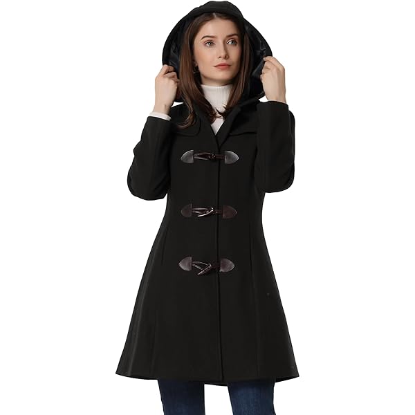 ୨୧Candy୨୧ バーバリー美品　レディースコート BGSD Women Ava Toggle Hooded Duffle Wool Coat – Luxury Lane