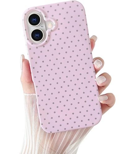 Amazon.com: Pink Polka Dot Cute Phone Case Compatible with iPhone