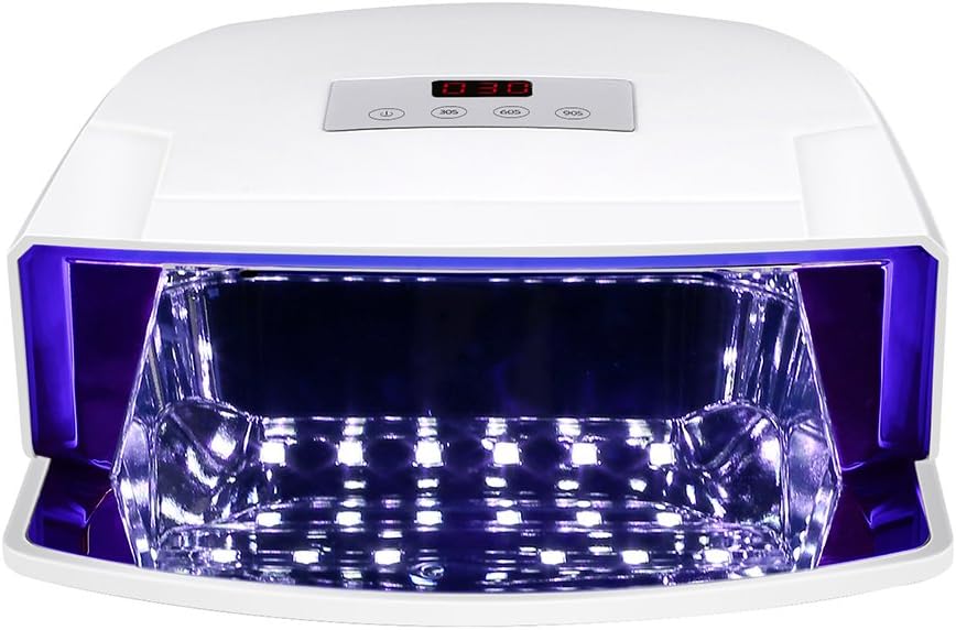 JSDA Nail Lamp, UV Gel Dryer Lamp LED Curing Lamp for Gel Nail Polish with Timer Setting, 48W