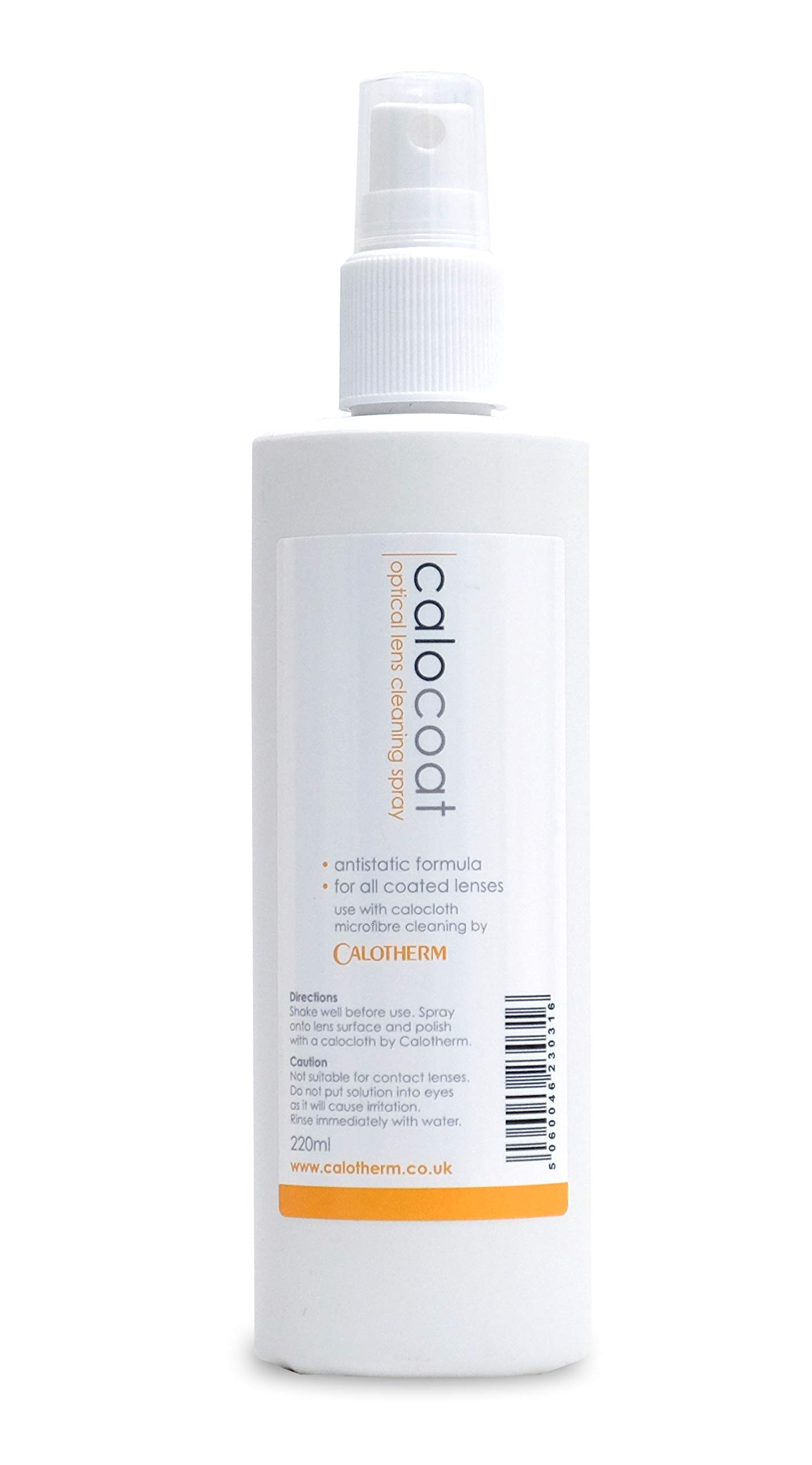 Calotherm CC220 Calocoat Antistatic Coated Lens Spray 200ml, White