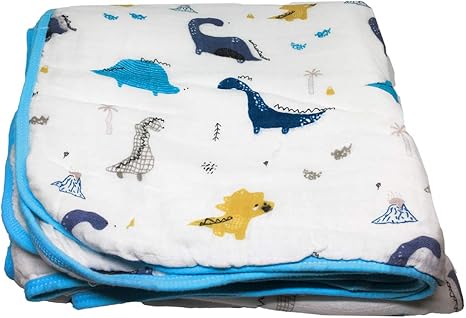 dinosaur muslin blanket