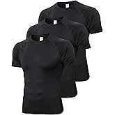 SPVISE Men's Compression Shirt Short Sleeve Workout Gym Top Cool Dry Athletic Base Layer Undershirt T-Shirt for Sport Running
