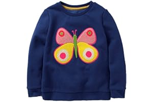 HILEELANG Girl Sweatshirts Pullover Crewneck Winter Long Sleeve Tops Shirts