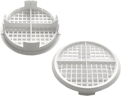 Timloc 25x White 70mm Round Soffit Air Vents UPVC Push Fit 1600mm²