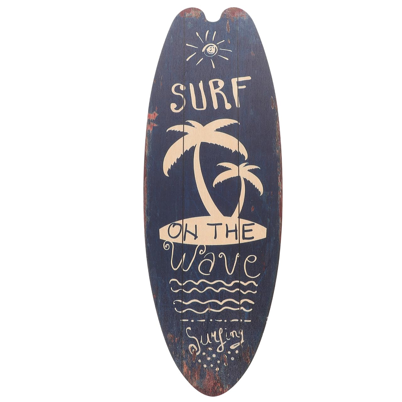 ifundom Surfboard Wall Decor Summer Surfboard Decoration Sign Nautical Decor Wooden Plaque Wooden Beach Wall Hanging Sign for Room Party Tropical Decoration