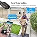 Outdoor WiFi Security Camera, 1080P Home Surveillance Camera ANRAN 2.0MP Wireless Bullet IP Camera with Free App,Two-Way Audio, Night Vision, Motion Detection, Max Support 128GB SD Card (Not Include)