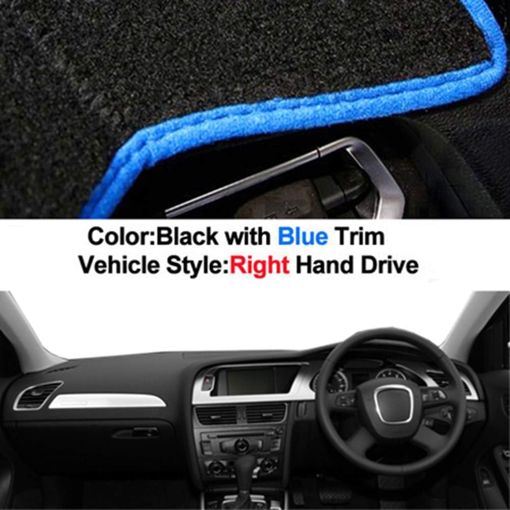 WQSNUB 2 Layers LHD RHD Auto Dashmat Sunshade Anti-Dirty 2015 Car Dashboard Cover Dash Mat Carpet Cape,for Audi A4 A4L B8 2009-2016
