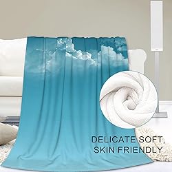 VANZEV Pothos Leaves Blanket,Sage Green Flannel