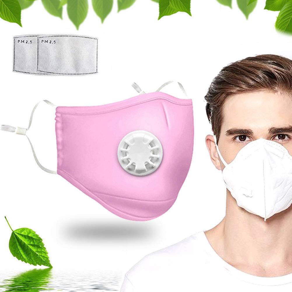 Quvivior Anti PM2.5 Breathing Mask Washable Dust Mouth Mask Respirator Anti Air Dust and Smoke Pollution Mask for Outdoor Sports