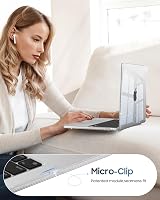 FINTIE Clear Hard Shell Case for MacBook Air 13.6 M5/M4/M3/M2 view 4