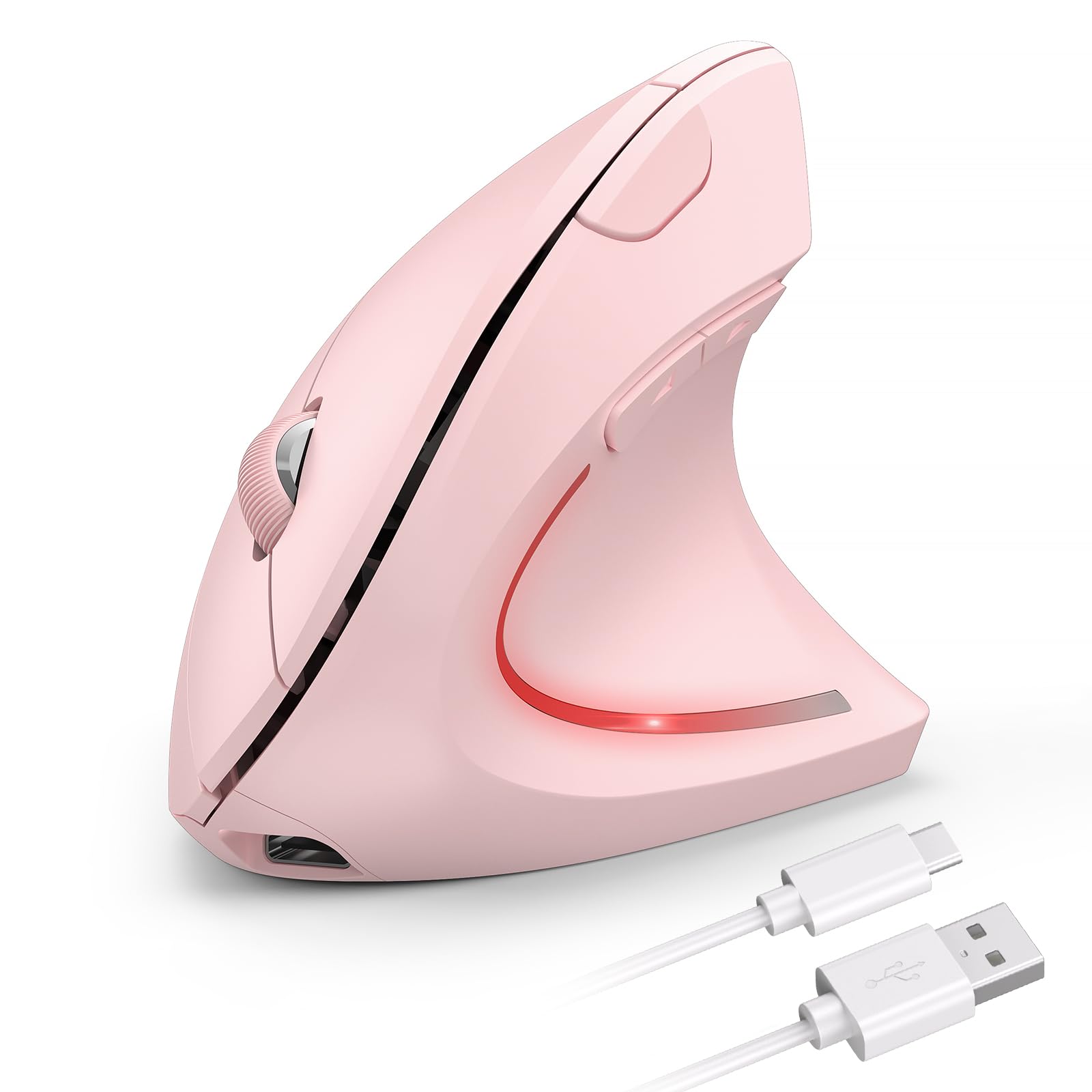 Photo 1 of TECKNET Ergonomic Mouse Wireless, Rechargeable Mouse Wireless Silent for Carpal Tunnel Right Hand, 2.4GHz USB Vertical Mouse Wireless for Laptop, 5 Adjustable 4800 DPI, Computer, MacBook, Desktop