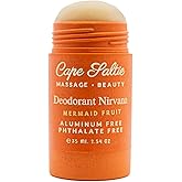 Cape Saltie · Massage Beauty Aluminum-Free, Natural Deodorant Nirvana in "Mermaid Fruit" — Fresh Grapefruit Mango Scent (2.54 oz) | Deodorant for Women | Solid Skincare Stick | Gifts for Women