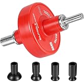 BILITOOLS 5PC Valve Lapping Tool Kit, Auto-Reverse Drill Drive | Valve lapping kit for drill, valve grinding tool, 16/20/30/35mm cups, auto reverse, 10mm chuck, auto motorcycle repair