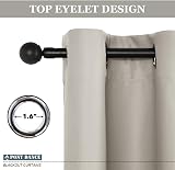 PONY DANCE Natural Thermal Insulated Eyelet Curtains 52x84 2 Panels view 4