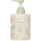 Thymes Nourishing Body Cleanser - Large Moisturizing Body Wash with Pump - Hydrating Cleanser - Notes of Eucalyptus Oil, Lemon, Petitgrain, Bergamot, Lemongrass, & Lush Fir (Eucalyptus, 16 fl oz)