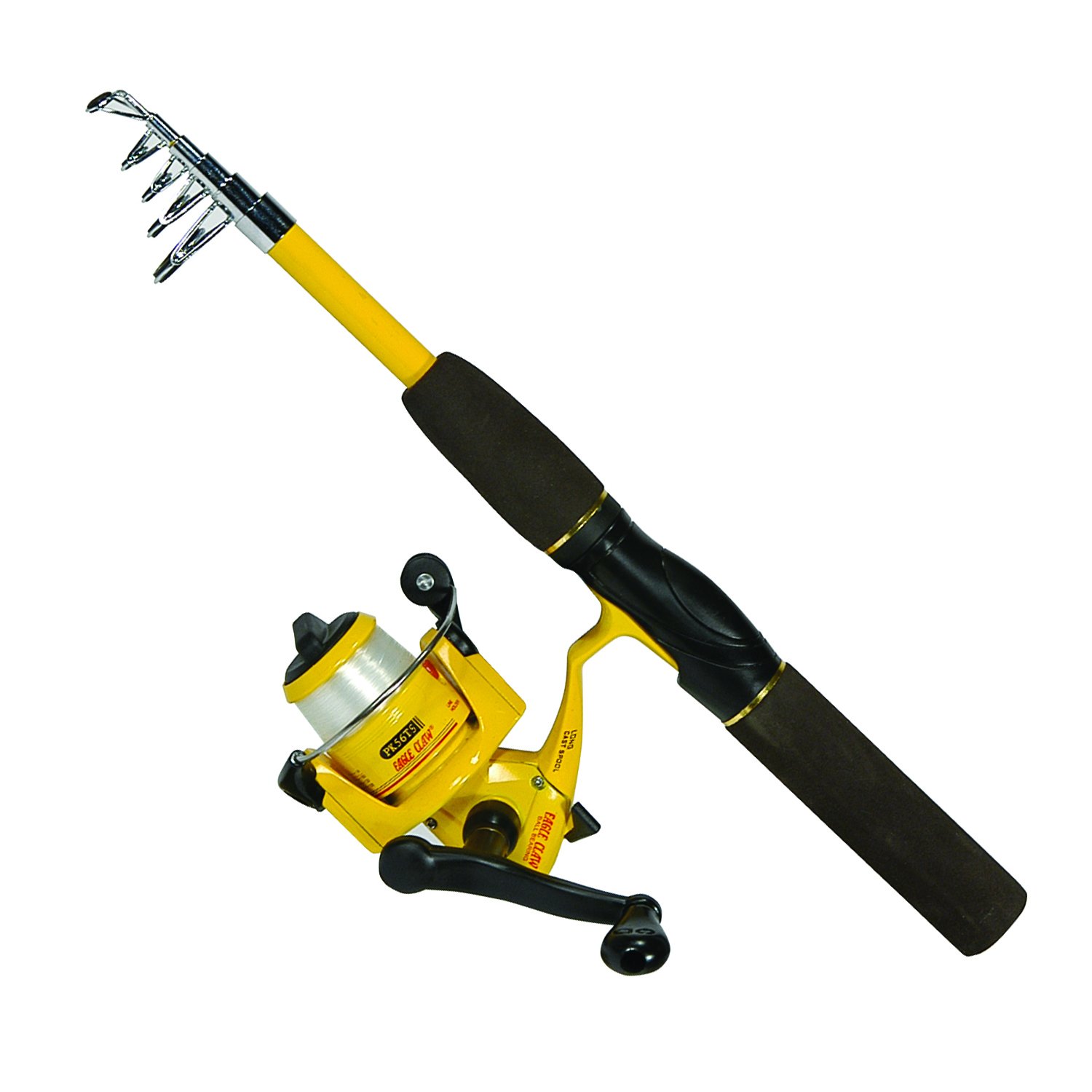 Eagle Claw Pack-It Spin Combo Telescopic Rod (1 Piece) 9 61MucuzNm5L