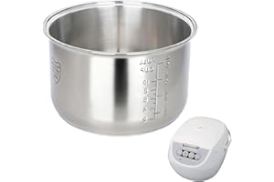 Rice Cooker 10 Cup Inner Pot Compatible with Tiger JBV-A18U,Non-Stick 304 Stainless Steel,Rice Cooker Rplacement Pot,Dishwash