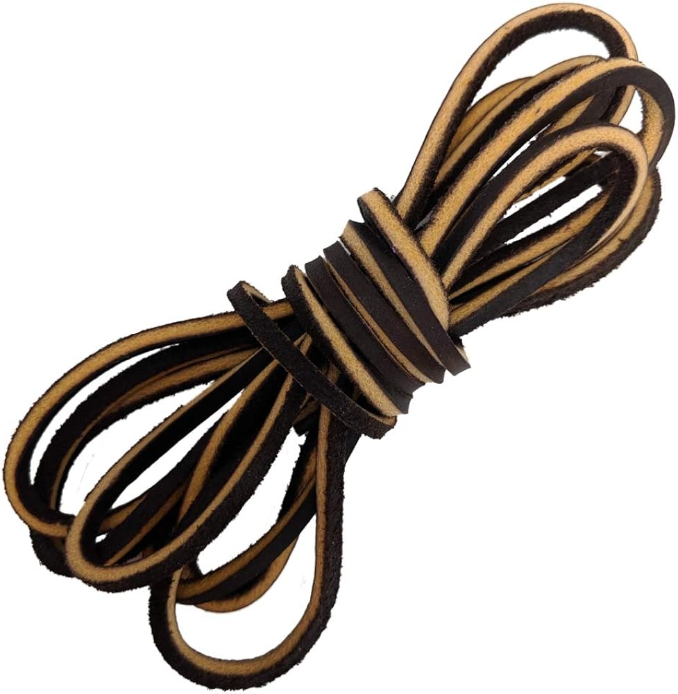 Leather Boot Laces Logger Style -Easy Sizing Just Cut to Fit. 108 Inches long Shoelaces By TOFL cordones de bota de cuero: Shoes