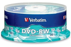 Verbatim DVD-RW 4.7GB 4X with Branded Surface 30-Disc Spindle 95179
