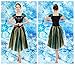 Princess Costume Ault Women Coronation Dress Costume (M Size fit for US 4-6) Green