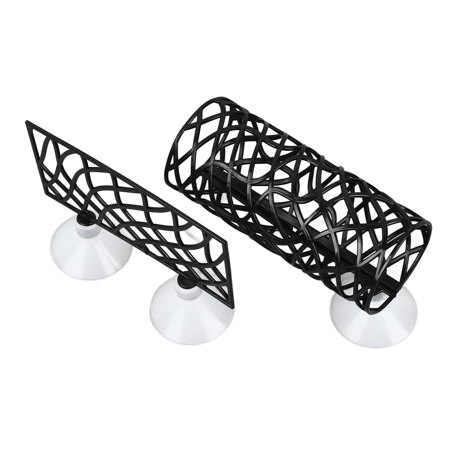 Betta Fish Tunnel, Hollow Design Betta Tunnel Betta Fish Tank Decor, Betta House Shrimp Pleco Hide Resting Tube, Betta Fish Tank Accessories for Betta Guppies Resting (Black)